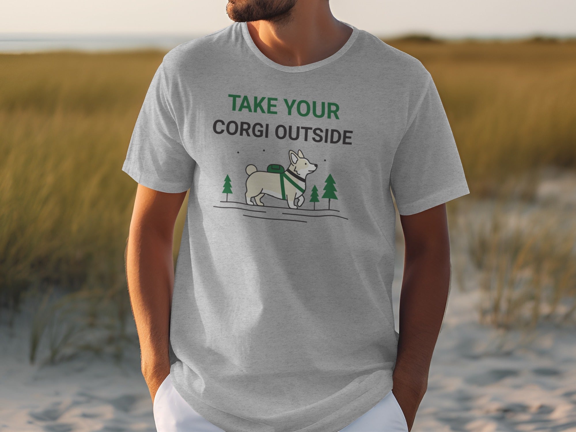 Take Your Corgi Outside Graphic T-Shirt