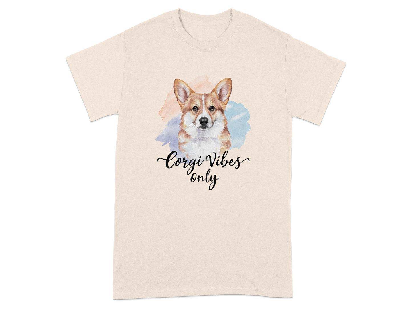 Corgi Vibes Only Cute Design Graphic T-Shirt product type