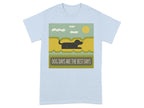 Dog Days Are The Best Days Black Lab T-Shirt Light Blue T-shirt