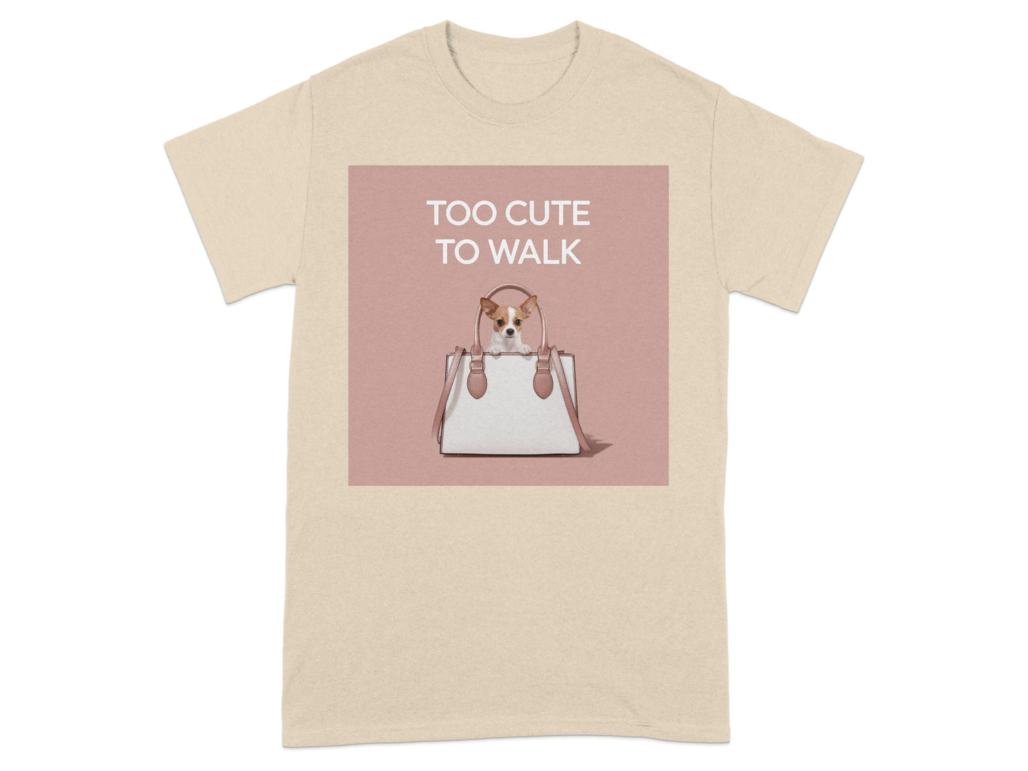 Too Cute Dog in Bag Graphic T-Shirt product