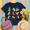 Sommelier Golden Retriever T-Shirt in Navy