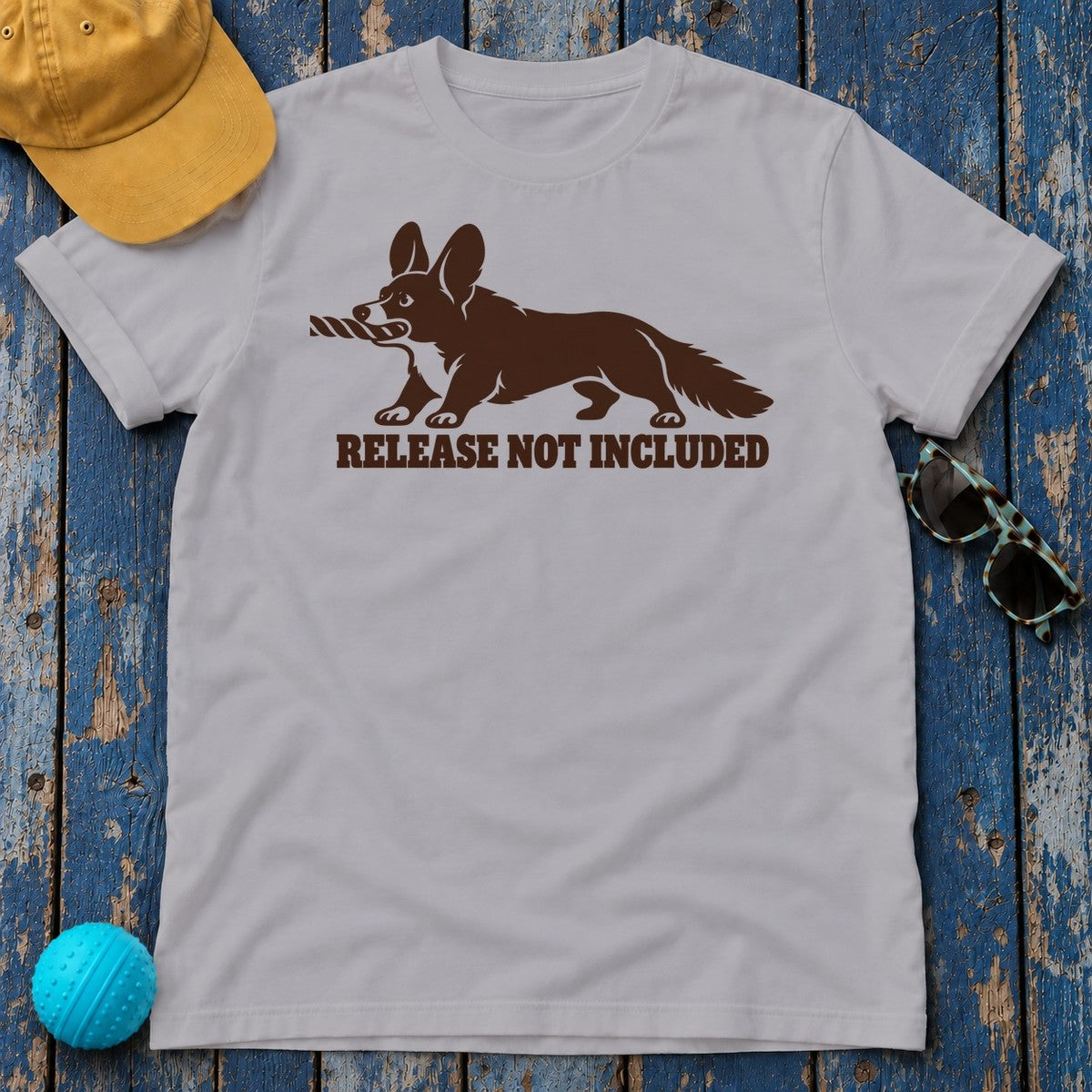 Release Not Included Corgi T-Shirt — Athletic Heather