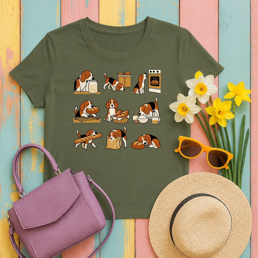 Artisan Hound Baking Club T-Shirt in Military Green