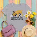 Spinone Italiano Every Walk Is an Investigation Tee in Athletic Heather