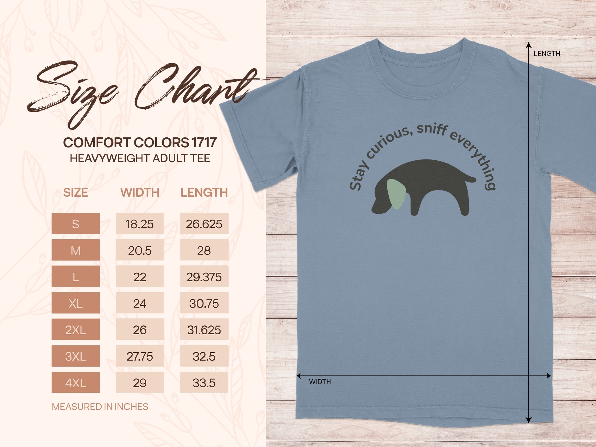 Stay Curious Sniff Everything Comfort Colors Tee Shirt