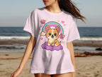 Adorable Corgi Puppy Graphic Tee for Dog Lovers