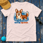 Surfs Up Legs Arent Corgi T-Shirt — Soft Pink