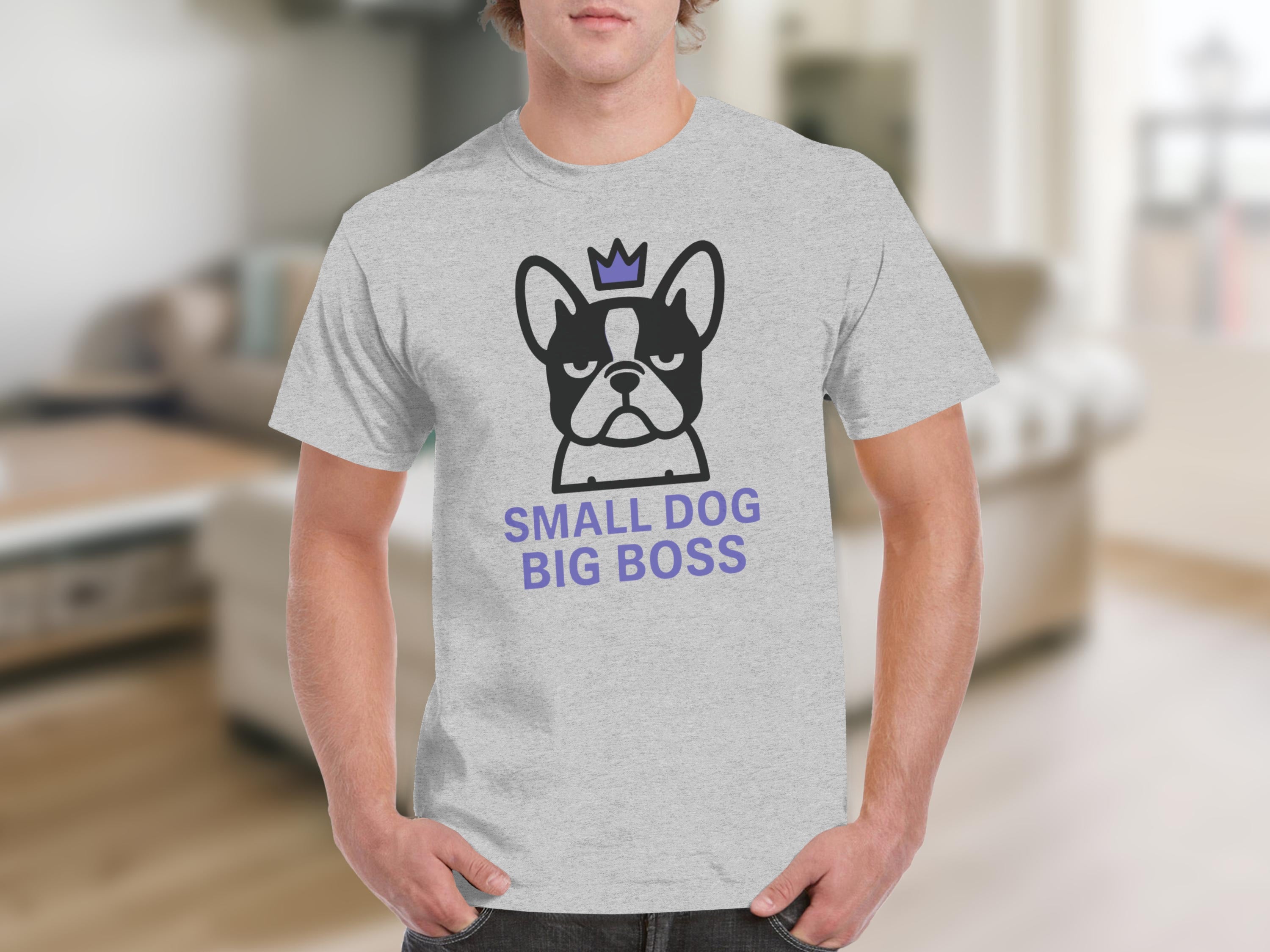 Small Dog Big Boss Funny French Bulldog Shirt