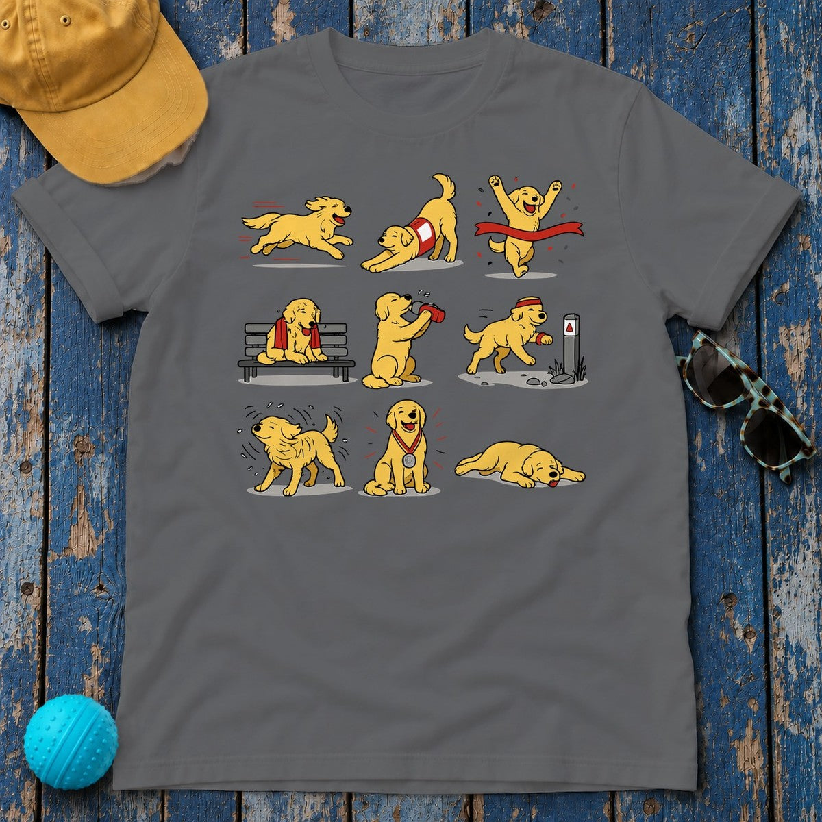 Golden's Run T-Shirt in Graphite Heather