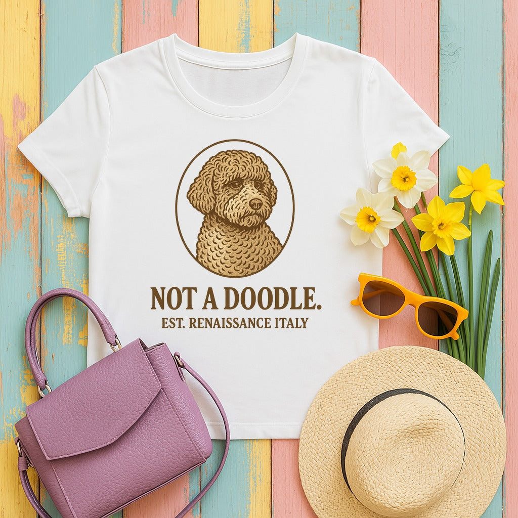 Lagotto Not a Doodle Tee in White