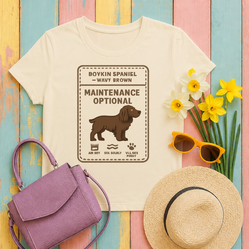 Boykin Spaniel Topknot Maintenance Optional t-shirt