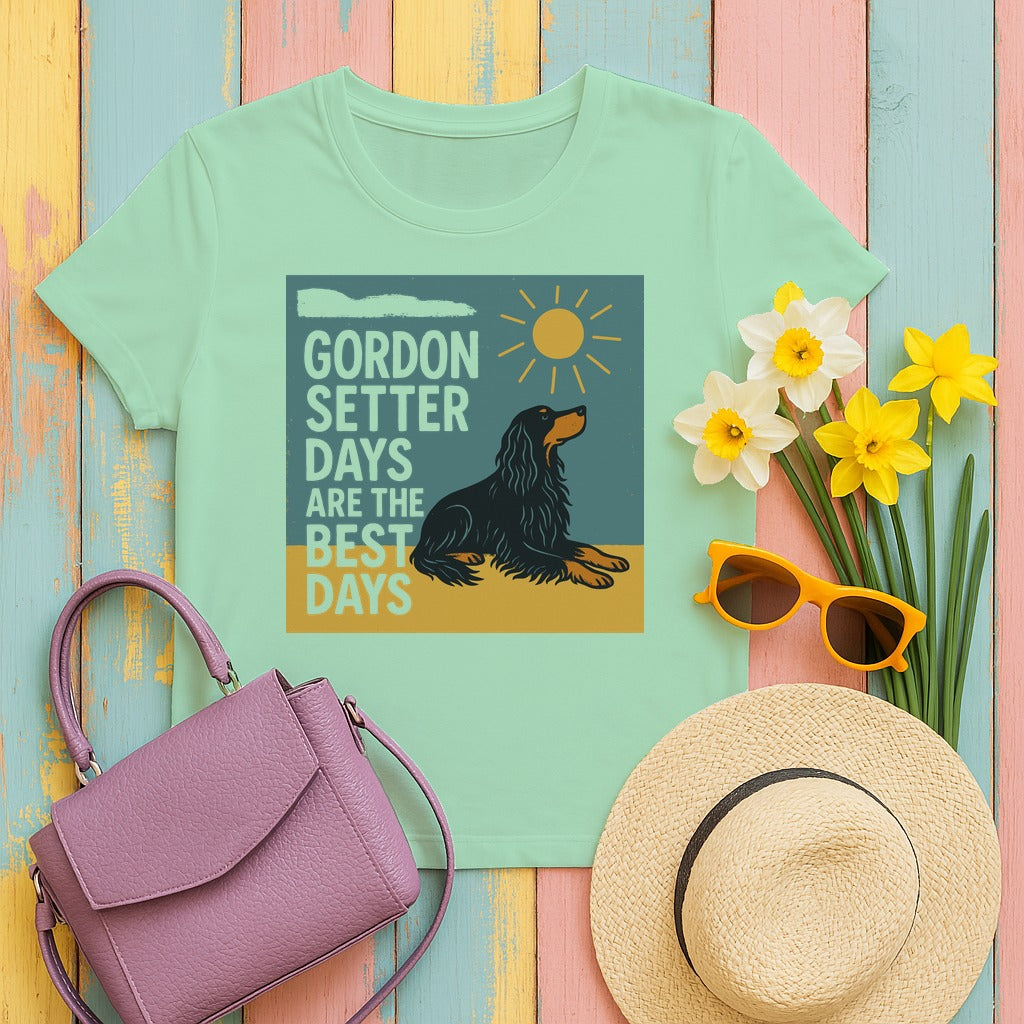Vintage Gordon Setter Days T-Shirt in Mint Green