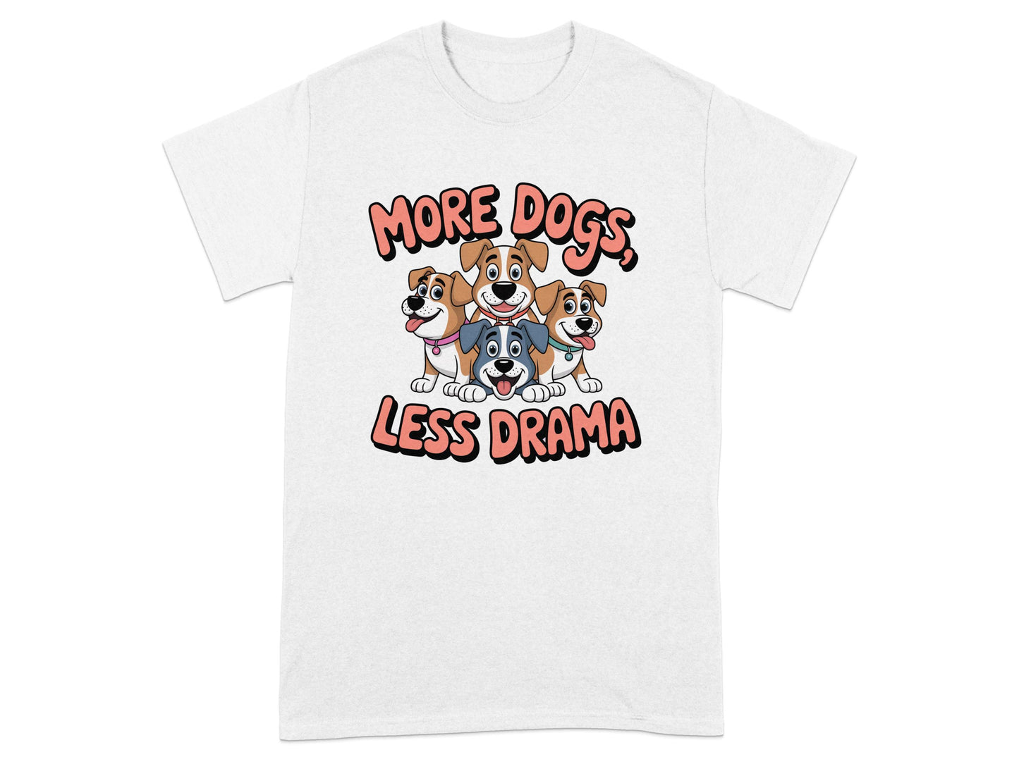 More Dogs Less Drama Graphic T-Shirt product