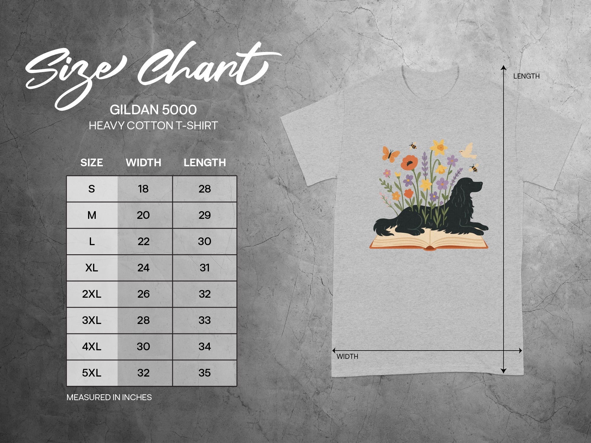 Artistic Floral Dogs Illustration T-Shirt Design