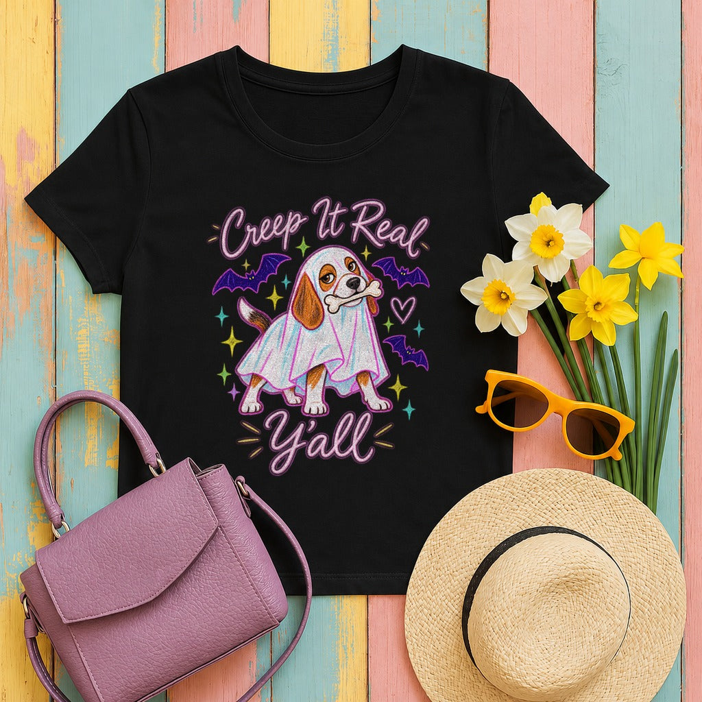 Beagle Creep It Real Y'all t-shirt in Black
