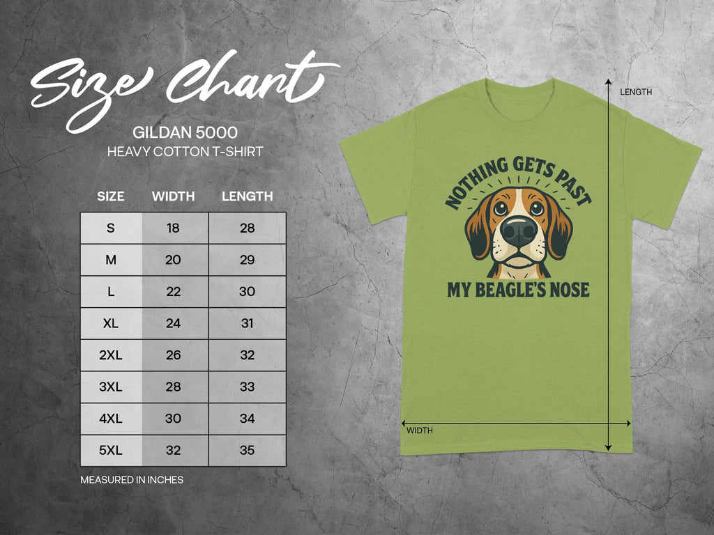 Fun Graphic Beagle Design on Casual Tee Shirt