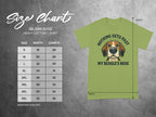 Fun Graphic Beagle Design on Casual Tee Shirt