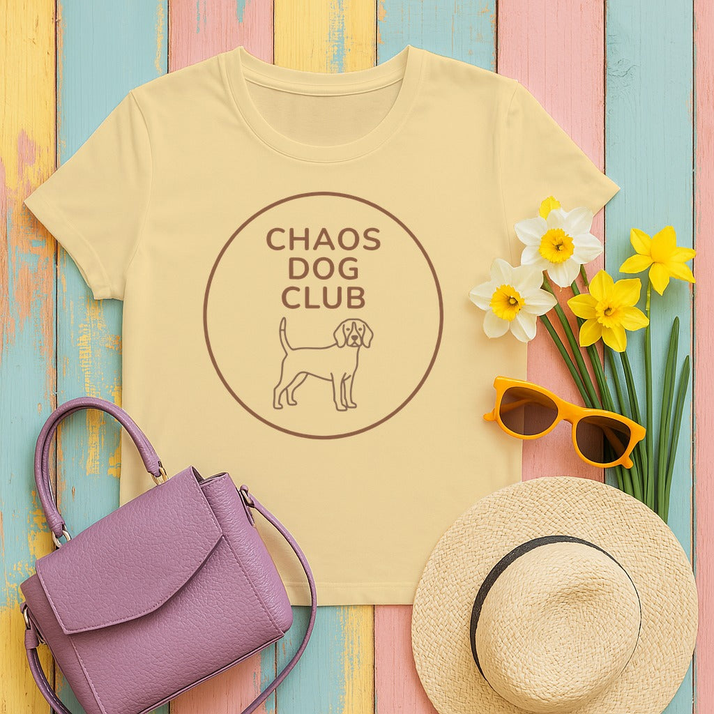 Chaos Dog Club Beagle T-Shirt in Yellow Haze