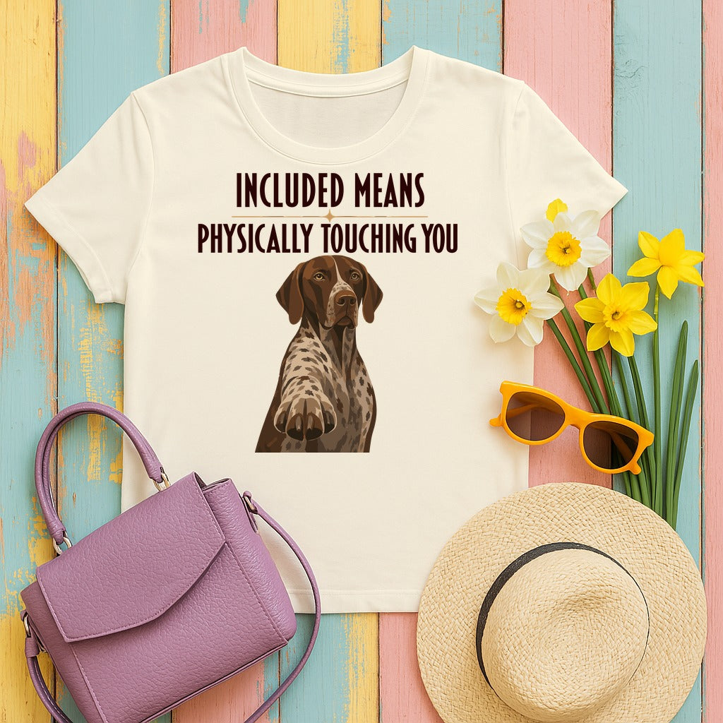 Included German Shorthaired Pointer T-Shirt in Natural