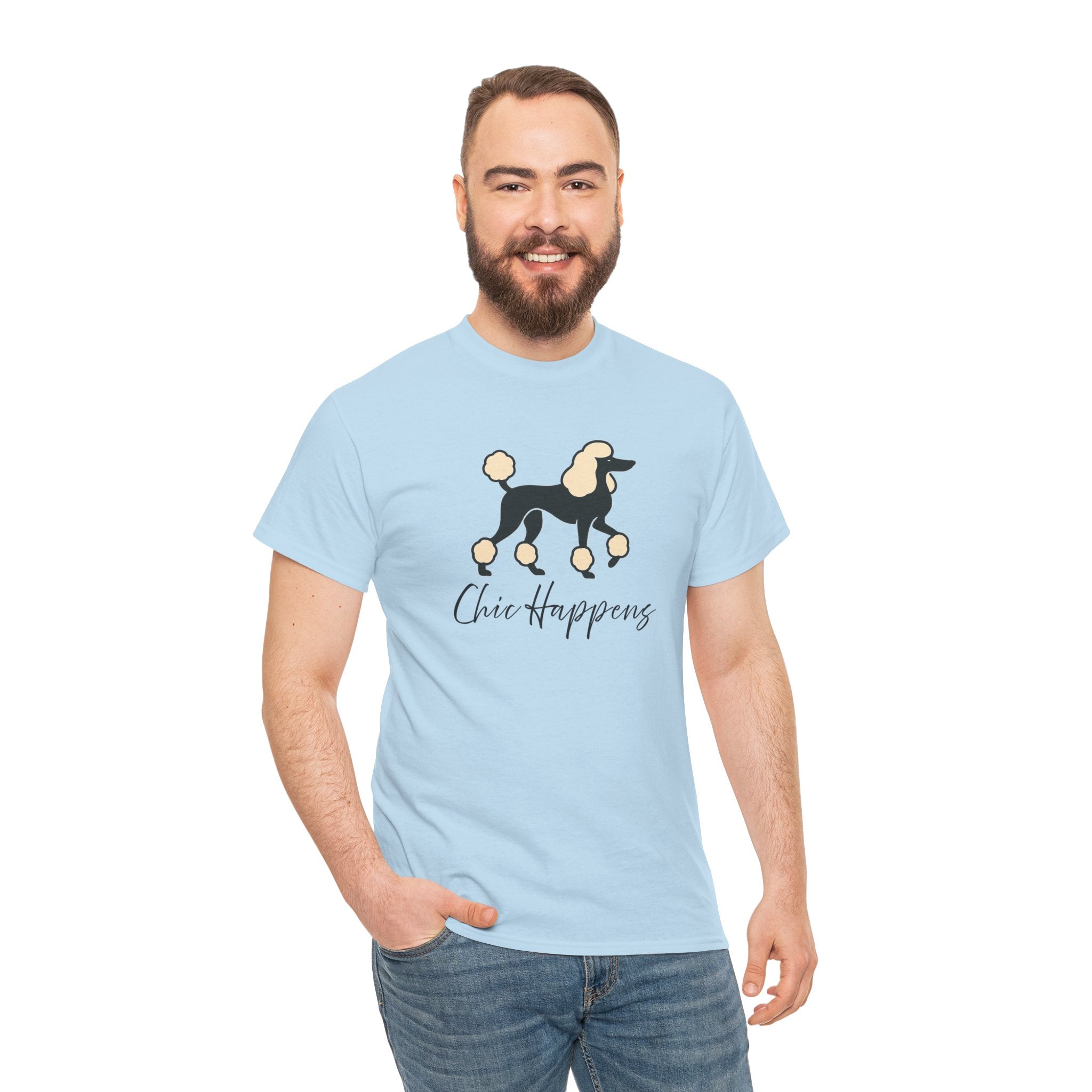 Standard Poodle 'Chic happens' T-shirt