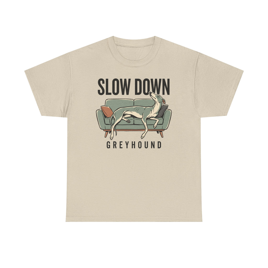 Premium Slow Down Greyhound Art T-Shirt
