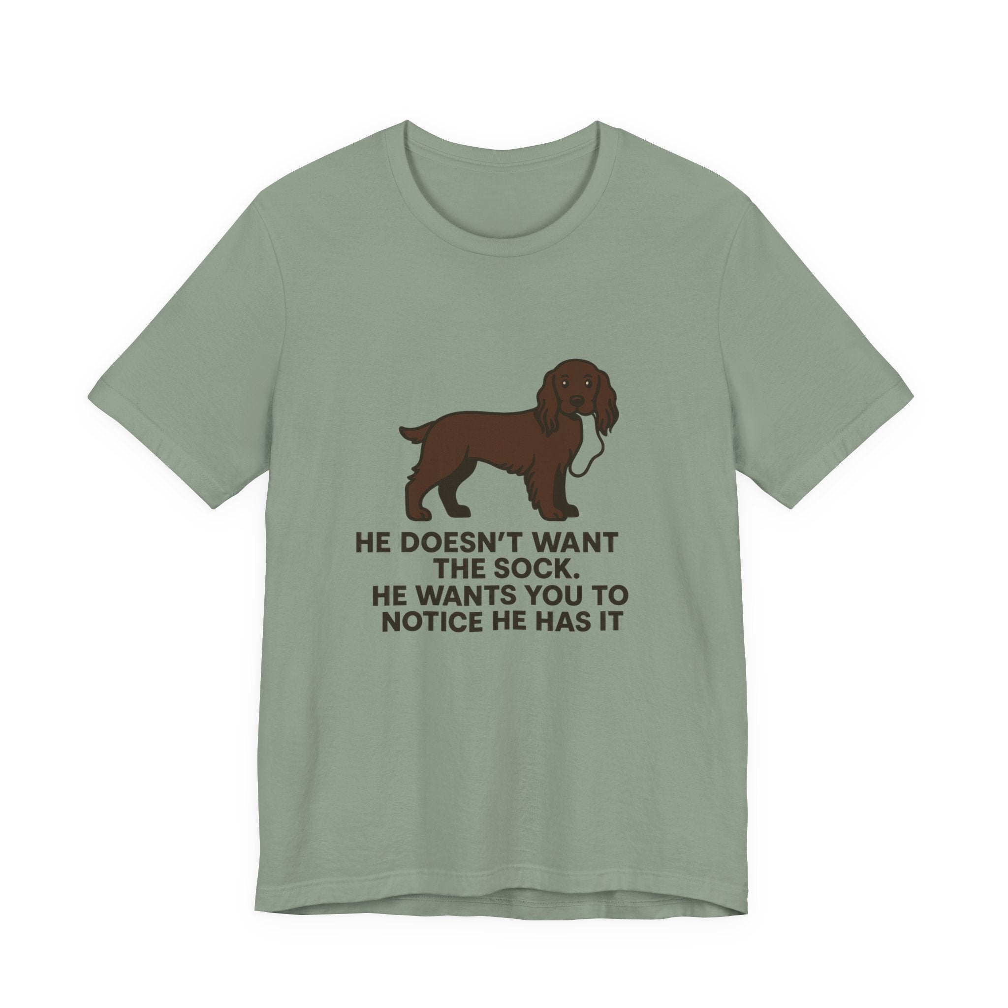 Field Spaniel He Doesn't Want The Sock Tee