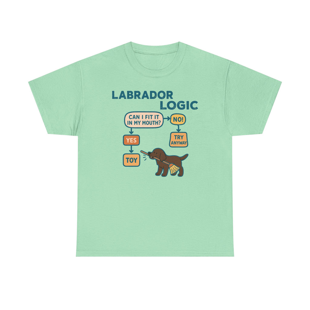 Chocolate Labrador Logic Flowchart T-Shirt