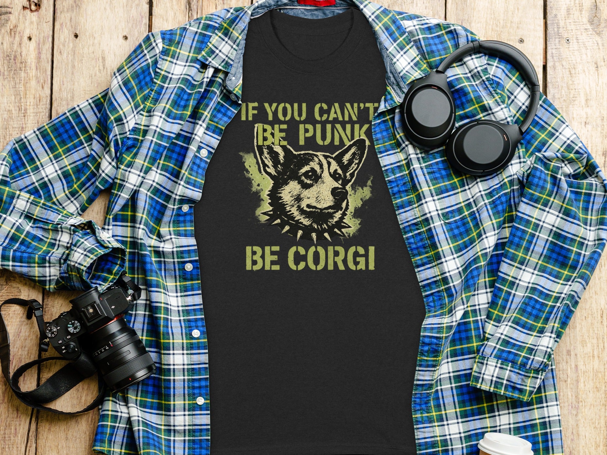 If You Can't Be Punk Be Corgi T-Shirt