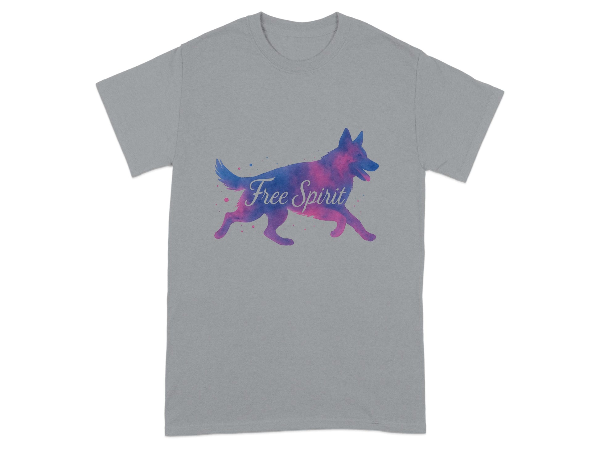 Free Spirit Dog Silhouette Grey T-Shirt product