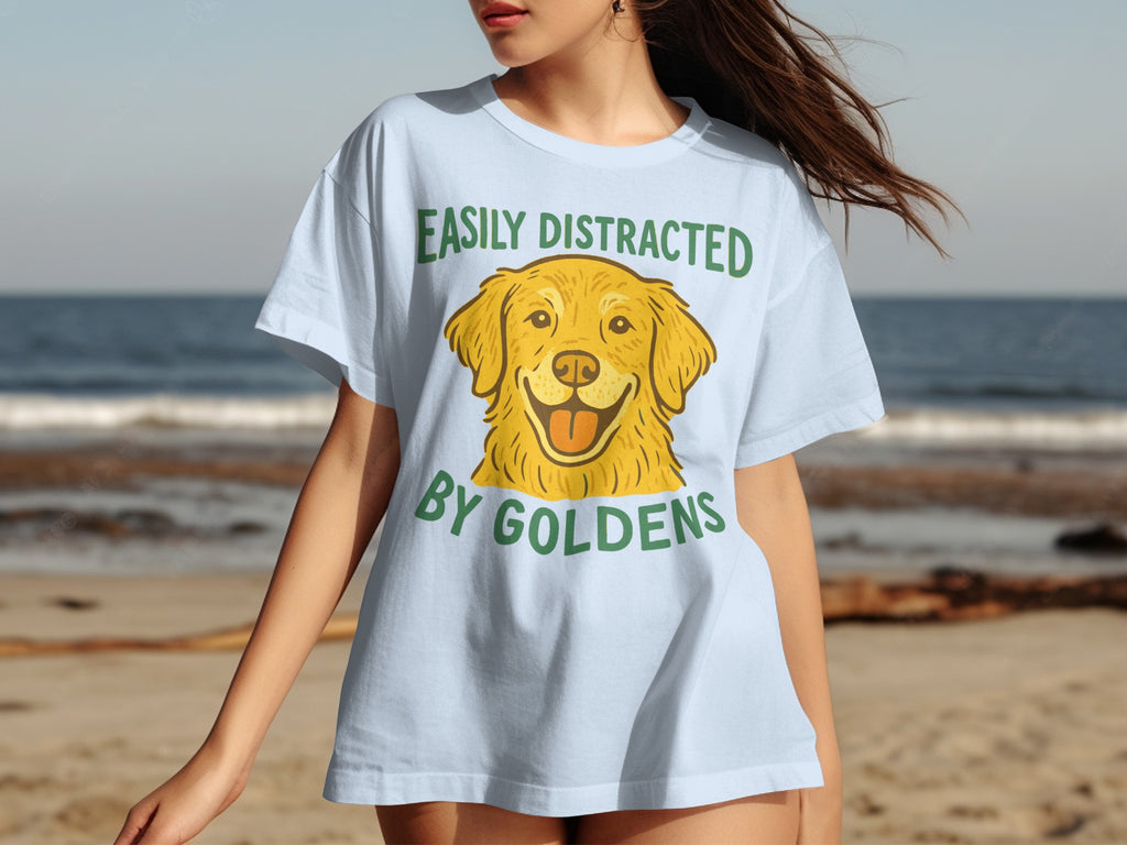 Easily Distracted By Goldens Graphic T-Shirt