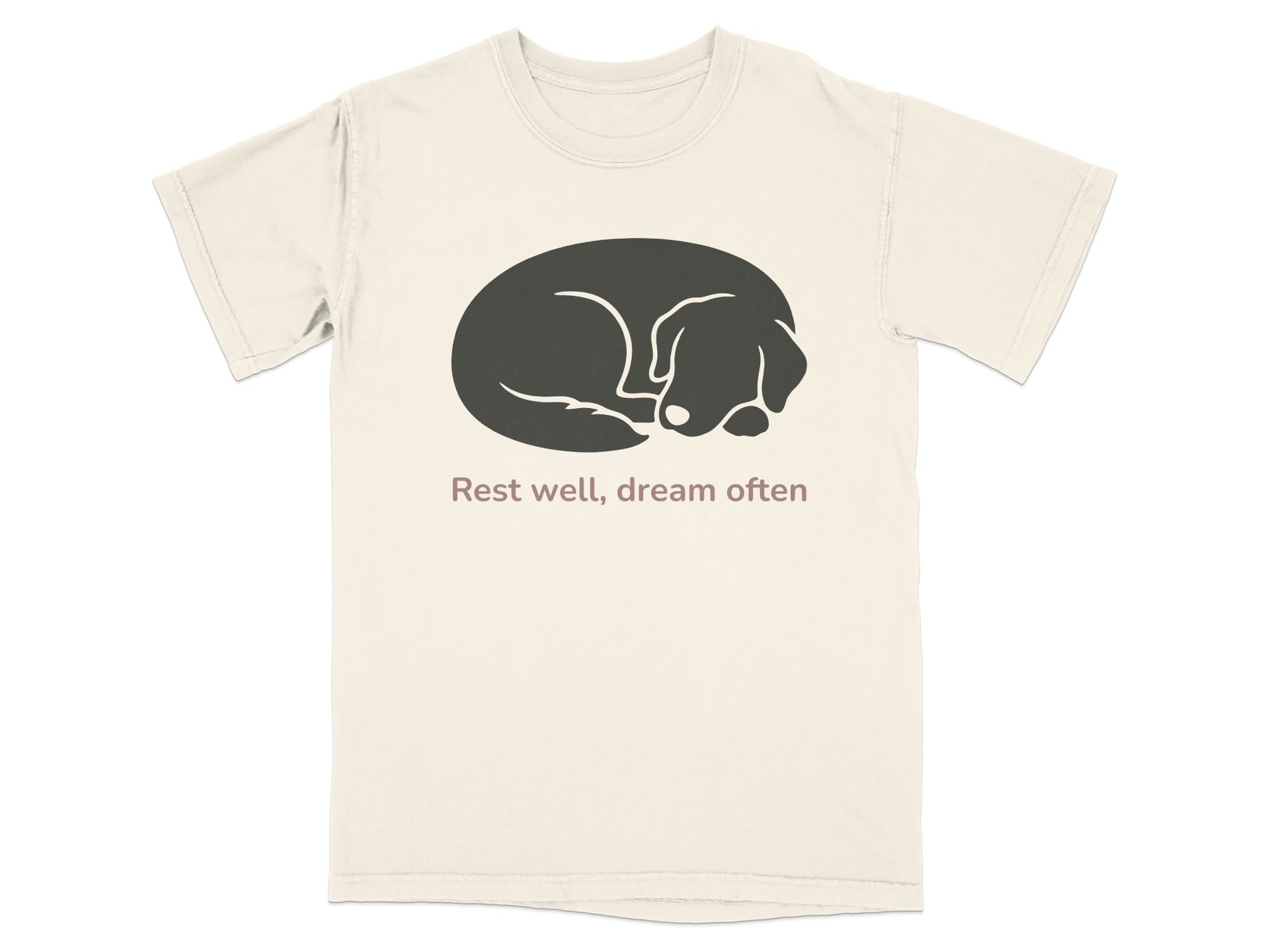 Rest Well Dream Often Sleeping Dog Graphic T-Shirt