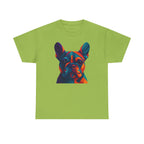 Geometric Colorful Frenchie Face T-Shirt