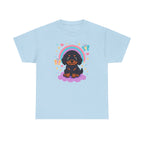 Cute Puppy Gordon Setter On Cloud Under Rainbows Stars and Hearts T-Shirt