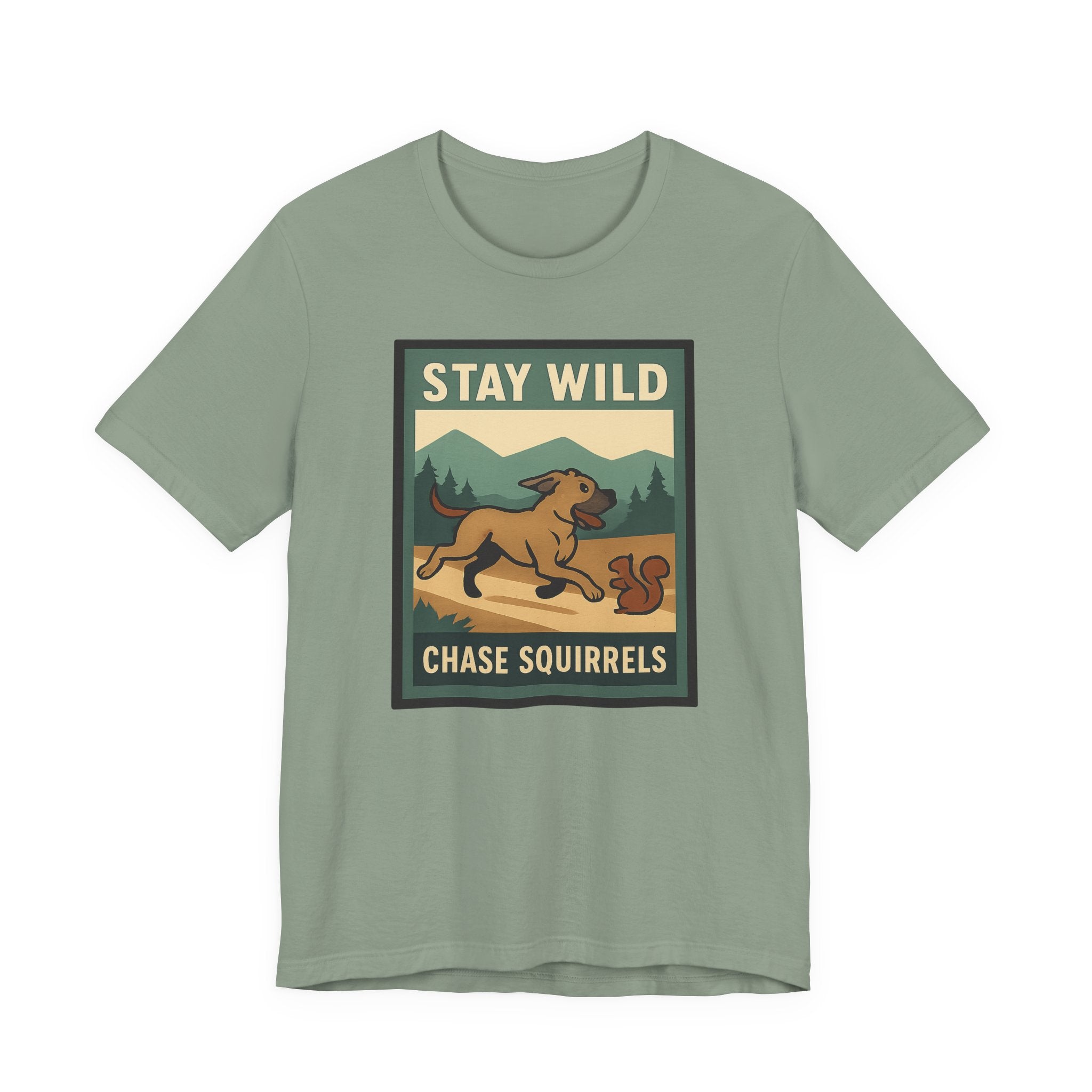 Cane Corso Stay Wild Chase Squirrels t-shirt, view 4