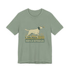 English Setter Points at Butterflies Tee