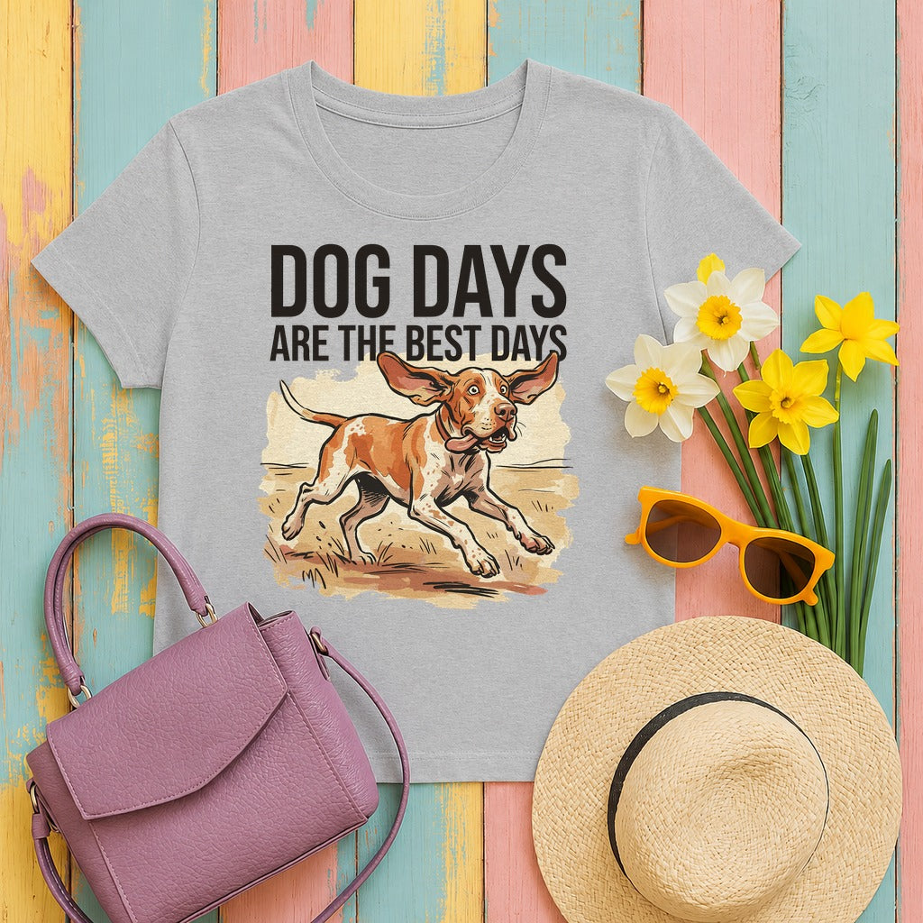 Joyful Dog Days Bracco Italiano T-Shirt in Sport Grey