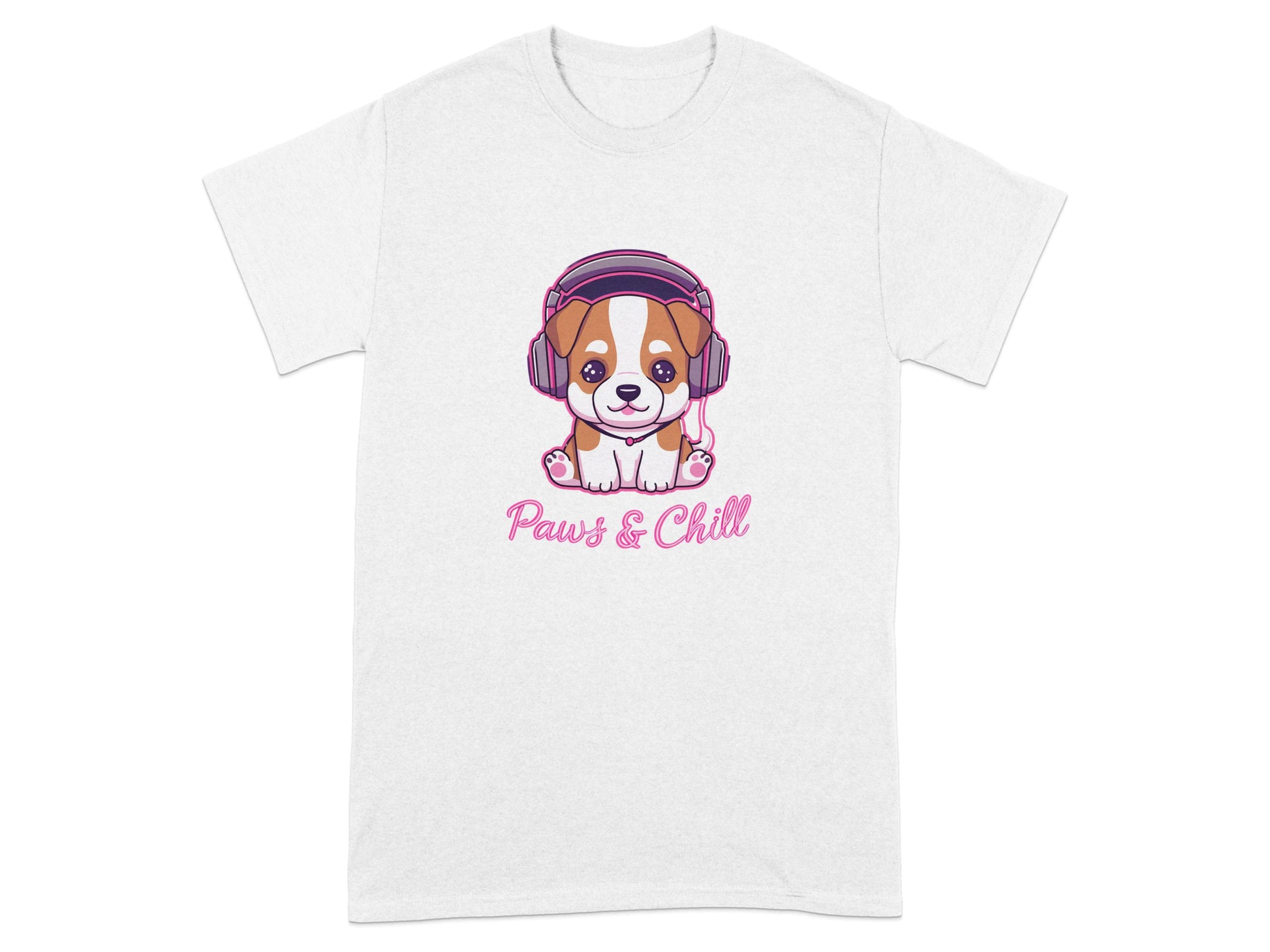 Paws and Chill Cute Puppy Design Graphic Shirt product