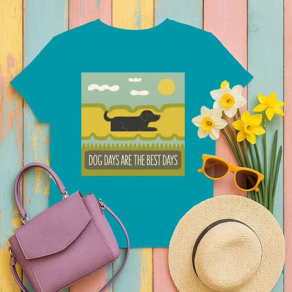 Dog Days Are The Best Days Black Lab T-Shirt T-shirt