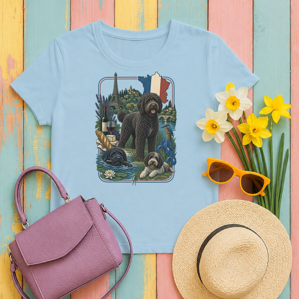Barbet France Heritage tee, Light Blue