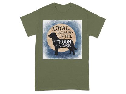 Loyal To The Moon & Back Dog Lover Graphic T-shirt product