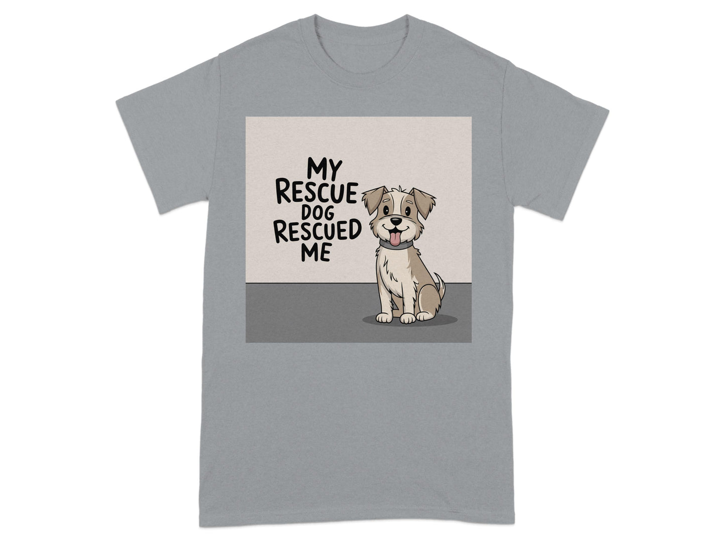 My Rescue Dog Rescued Me Graphic Print Shirt product type