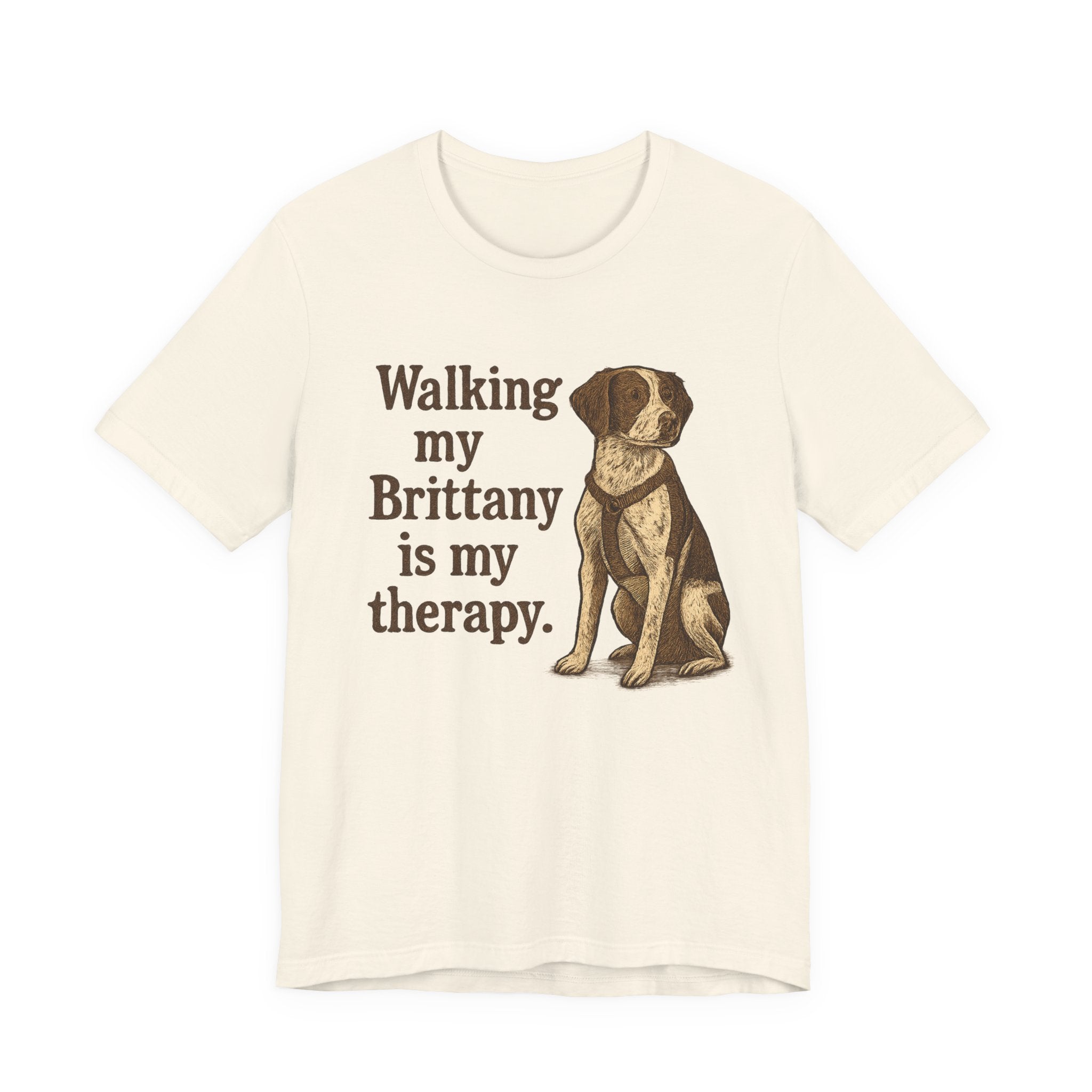 Walking My Brittany Is My Therapy Tee