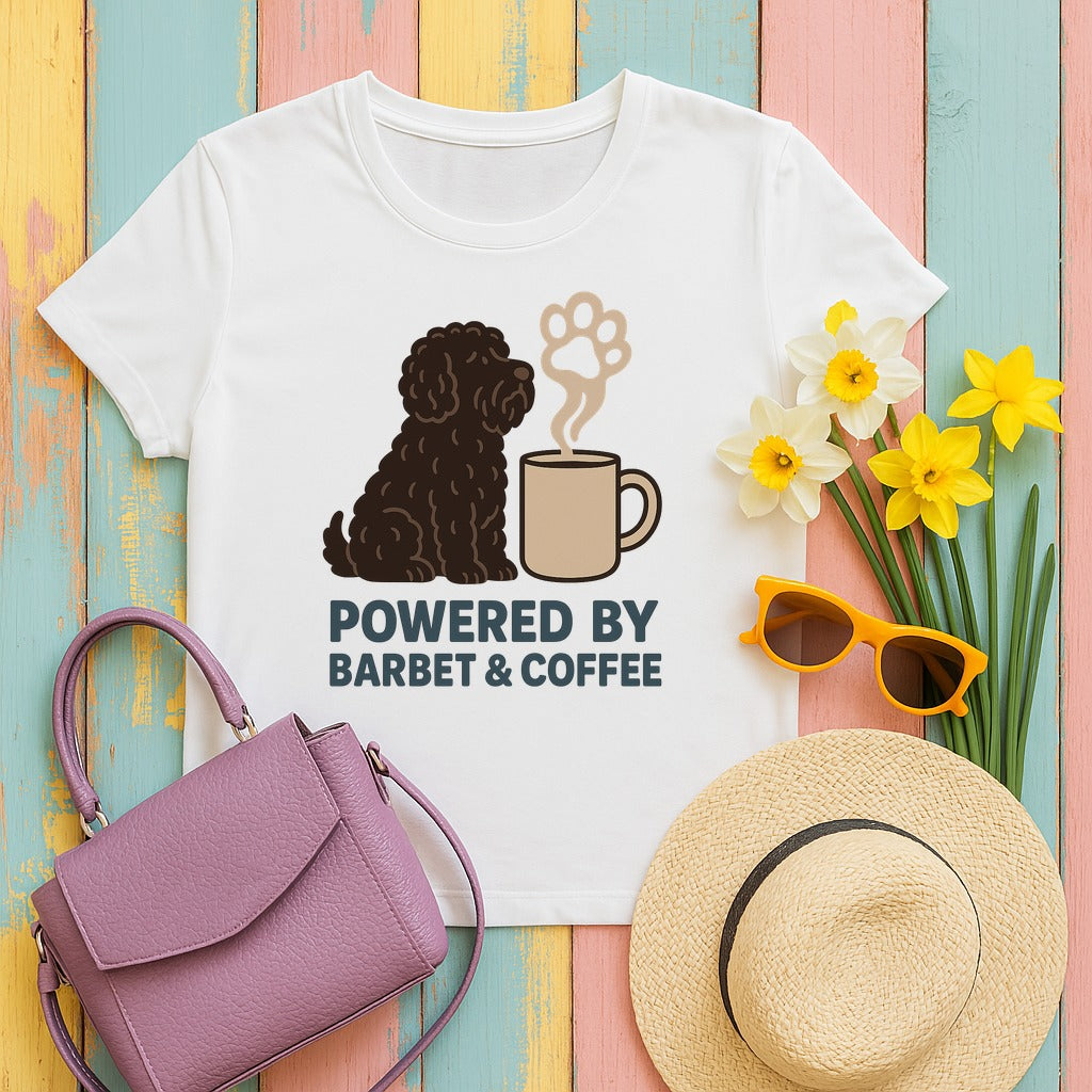 Barbet & Coffee Tee in White