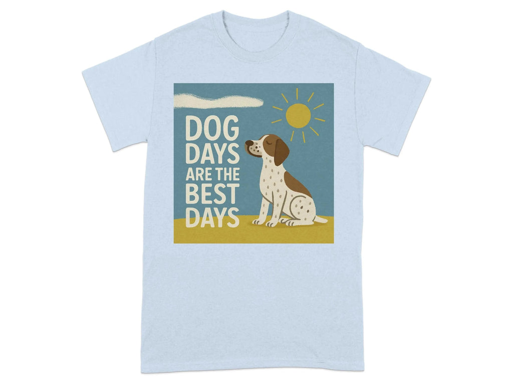 Dog Days Are the Best Days German Shorthaired Pointer T-Shirt Light Blue T-shirt