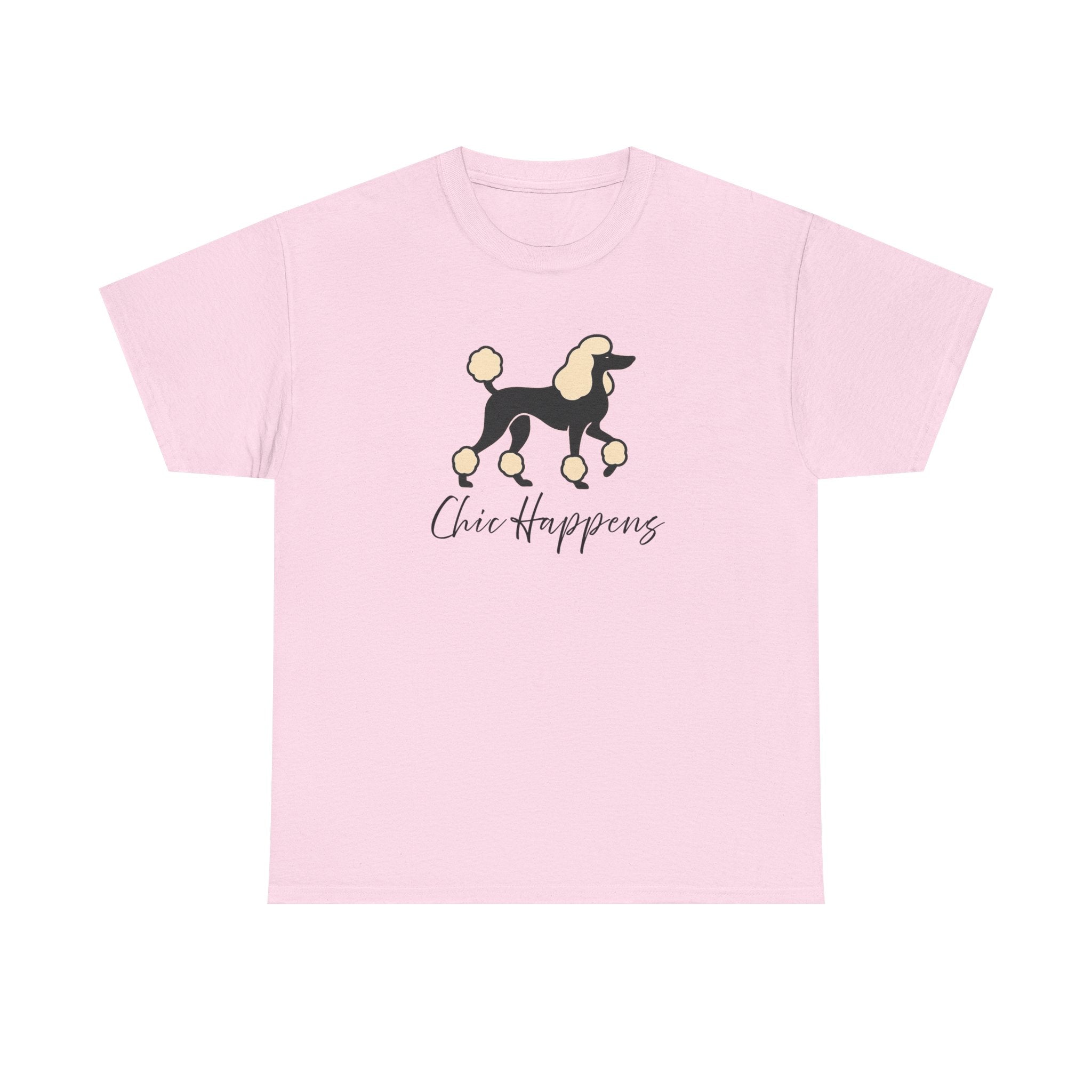 Standard Poodle 'Chic happens' T-shirt