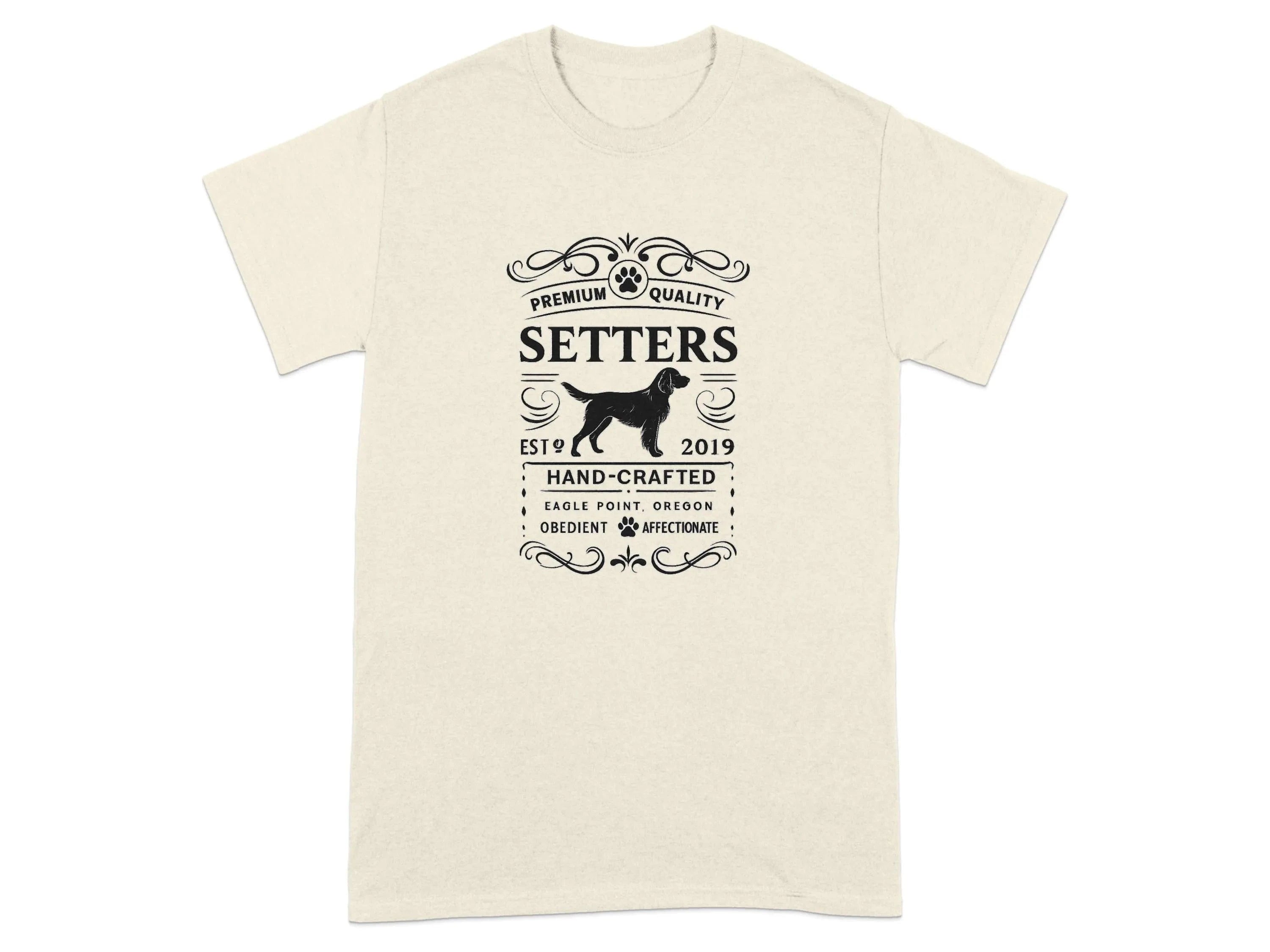Premium Quality Setters Hand-Crafted T-Shirt Natural T-shirt