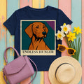 Canine Craving Vizsla T-Shirt in Navy