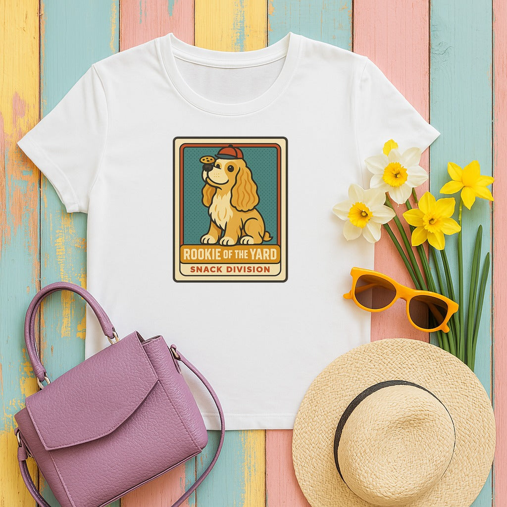 Cocker Rookie of the Yard Tee in White
