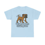 "Wiggle Butt Champion" Boxer Dog Unisex Tshirt