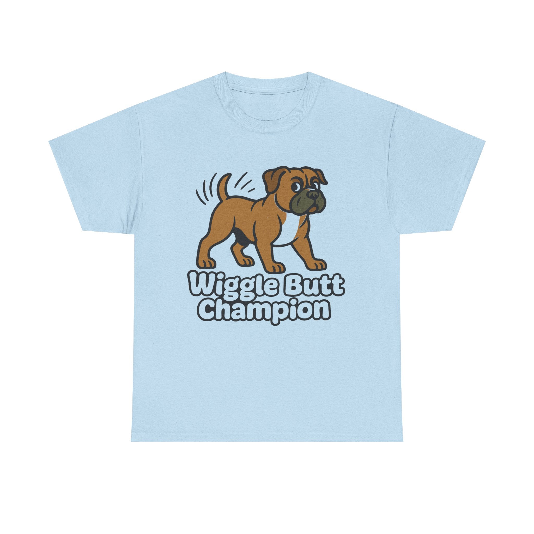 "Wiggle Butt Champion" Boxer Dog Unisex Tshirt